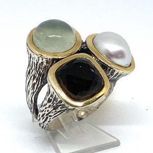 Anillo plata "Tres Lugares"