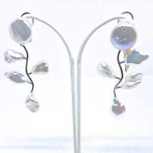 Pendientes rama de Perlas Barrocas