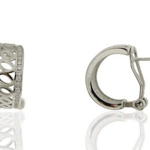 Pendientes plata rodiada y circonitas 11